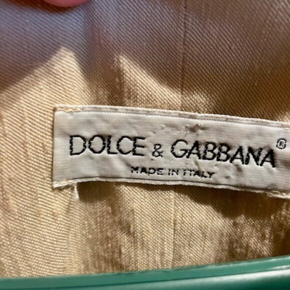 Vintage Dolce & Gabanna Beige Unstructured Blazer - Picture 2 of 6